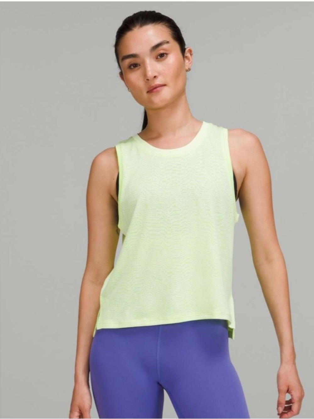 Women's Neon Yellow Sleeveless Top